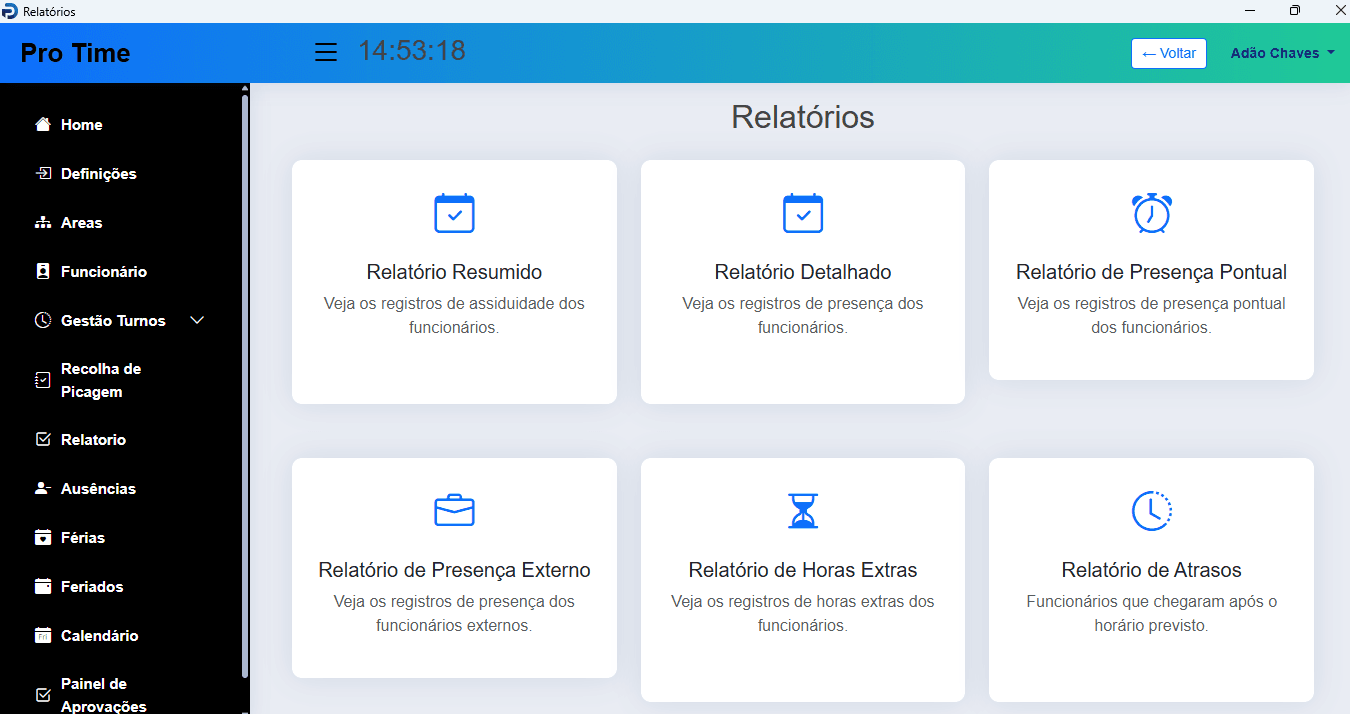ProTime - Sistema de Assiduidade